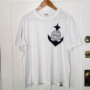 Filson Seattle Kraken Anchor Ranger Hockey White Crewneck Shortsleeve Tee  L